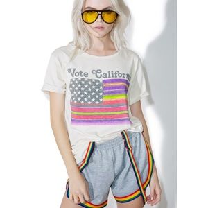 Junk Food Vote California Tee